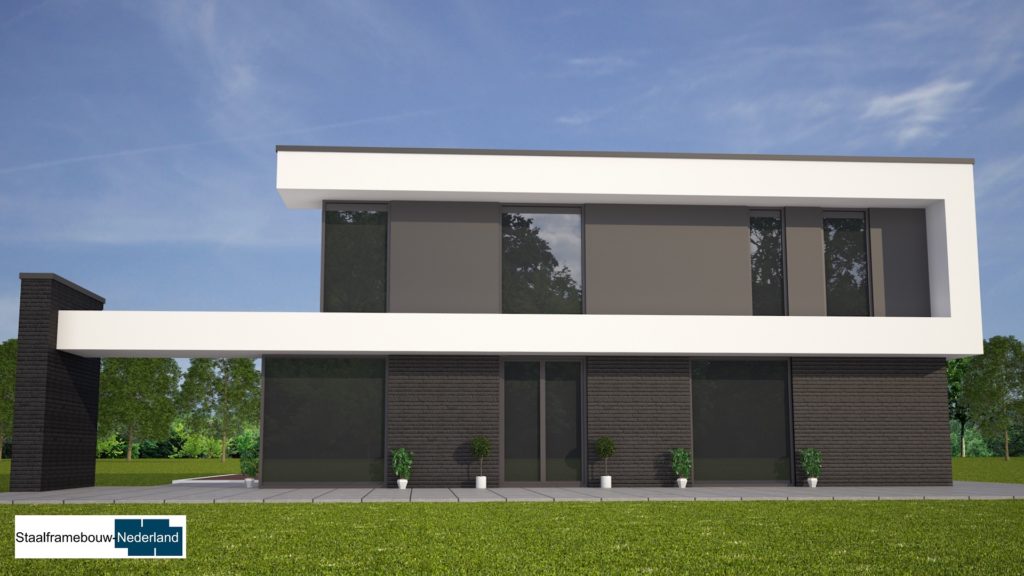 M84 kubistische moderne duurzame energieneutrale woning met veel glas 5