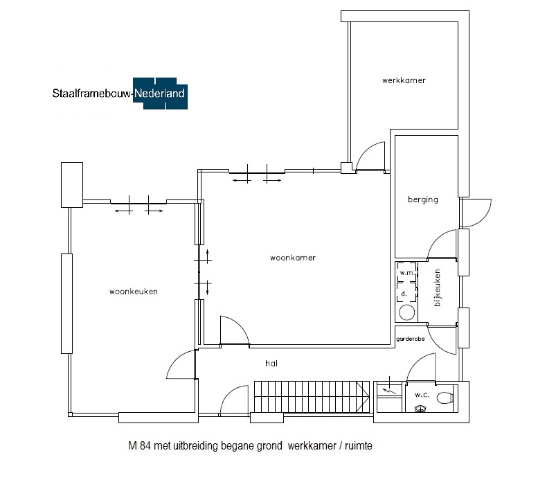 M84 kubistische moderne duurzame energieneutrale woning met veel glas 1